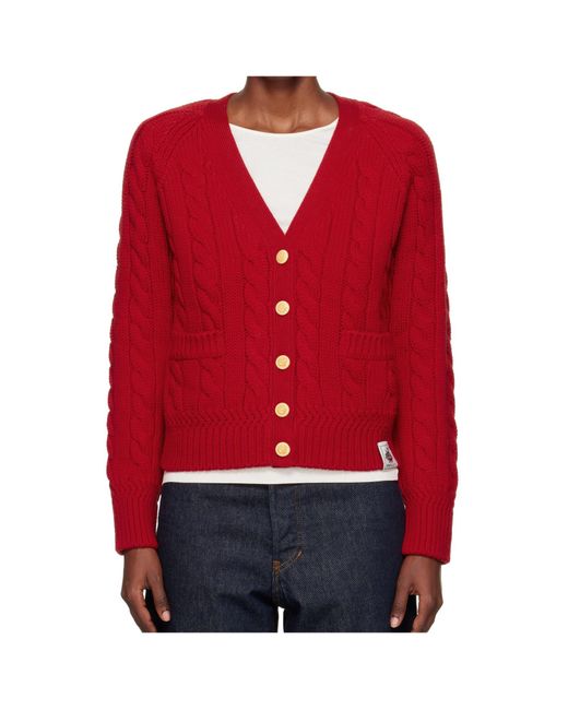 Bally Red Wool Cardigan