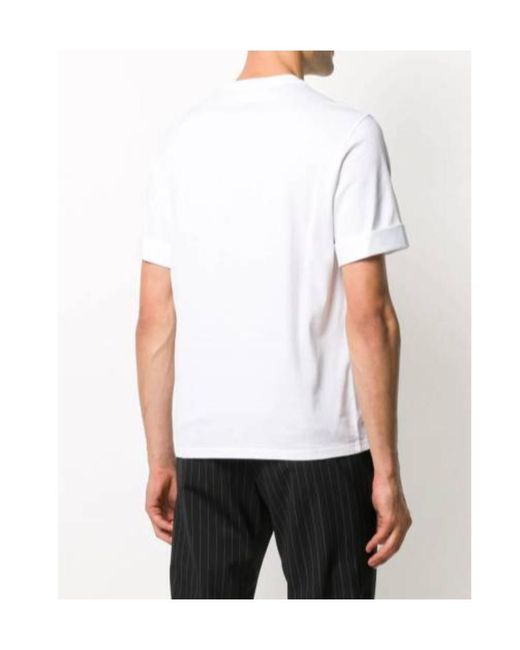 Neil Barrett White Short-Sleeved T-Shirt With Round Neck for men
