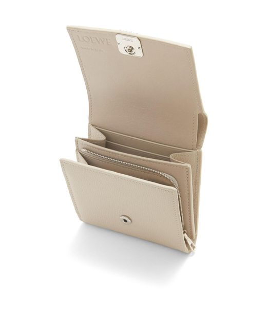 Loewe Natural Anagram Compact Flap Wallet