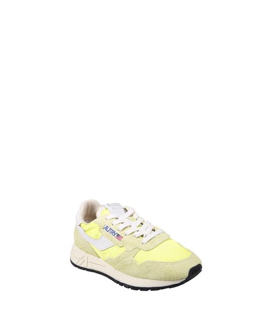Autry Yellow Reelwind Low-Top Sneakers