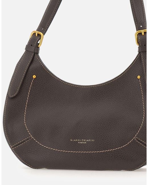 Gianni Chiarini Gray Gabry Curved Shoulder Bag