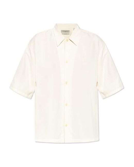 AllSaints White Rialto Short-Sleeved Shirt for men
