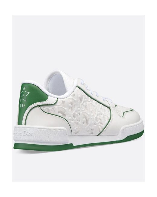 Dior White Lace Up Sneakers