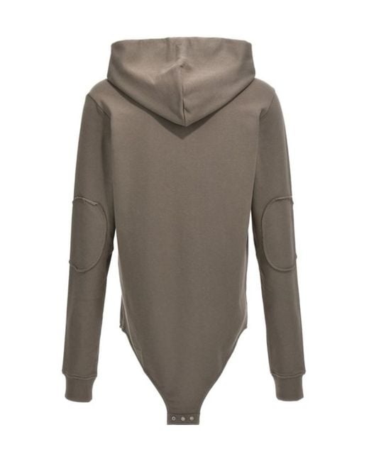Rick Owens Gray Logo Jumpsuit for men