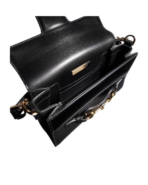 Gucci Black Horsebit Duomo Small Top Handle Bag