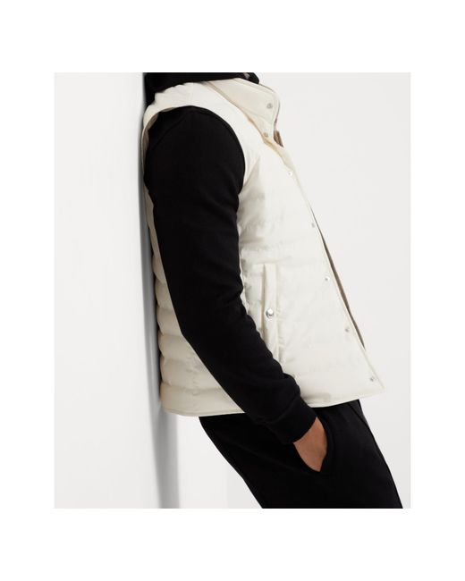 Brunello Cucinelli White Quilted Gilet for men