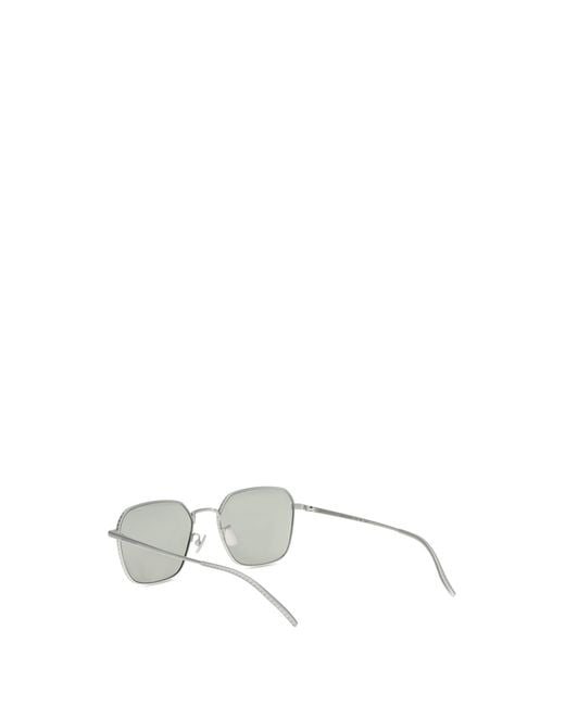 Bottega Veneta White Full Frame Sunglasses