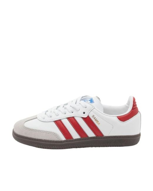 Adidas Originals White Samba Og Lace-Up Sneakers for men