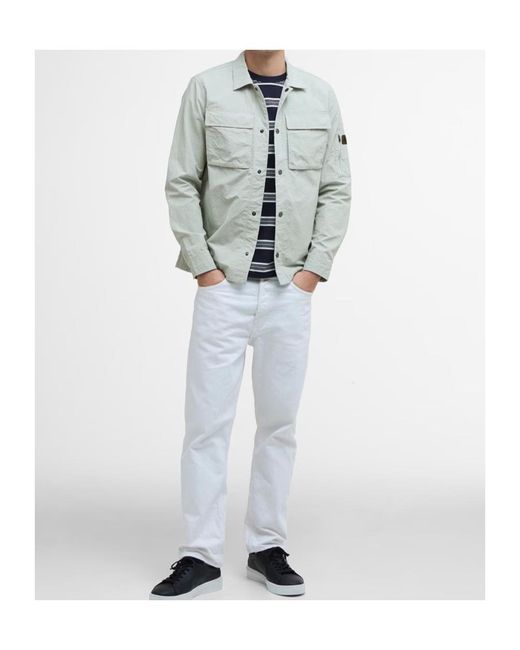 Barbour Green Shirt-Style Casual Jacket for men
