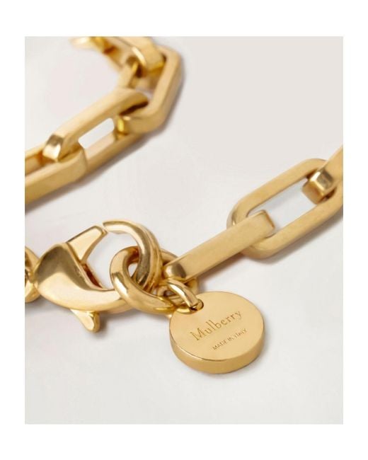Mulberry Metallic Softie Chain-Link Bracelet