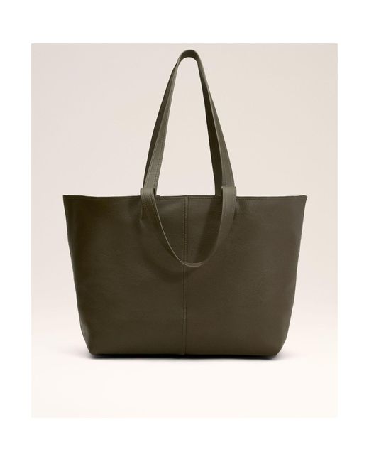 AMI Brown Ami Midi Tote Bag