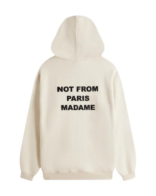 Drole de Monsieur Natural Drôle De Monsieur Slogan-Printed Drawstring Hoodie for men