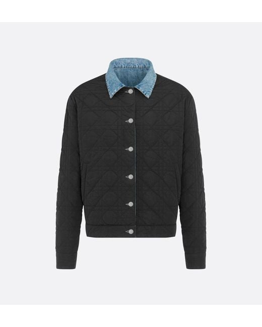 Dior Blue Homme Reversible Cannage Jean Jacket for men