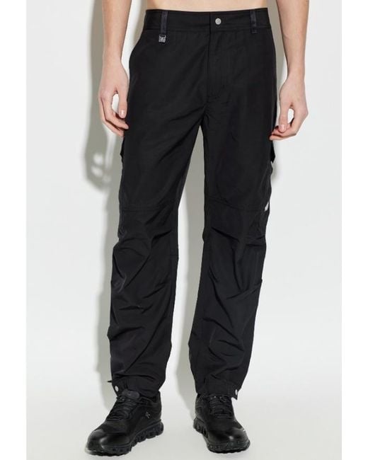 Moose Knuckles Black Zip-Pocket Cargo Pants for men