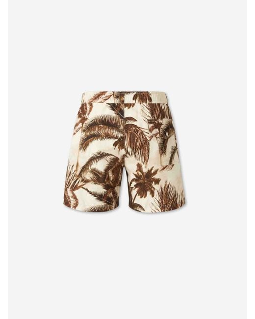 Moncler Natural Wide-Leg Swim Trunks for men