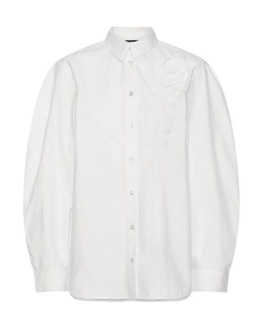 ROTATE BIRGER CHRISTENSEN White Oversized Shirt Bright