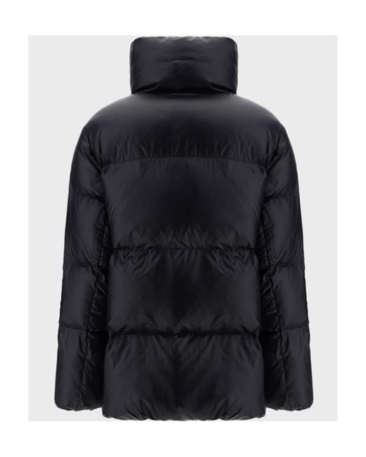 Duvetica Black Hooded Quilted Jacket for men