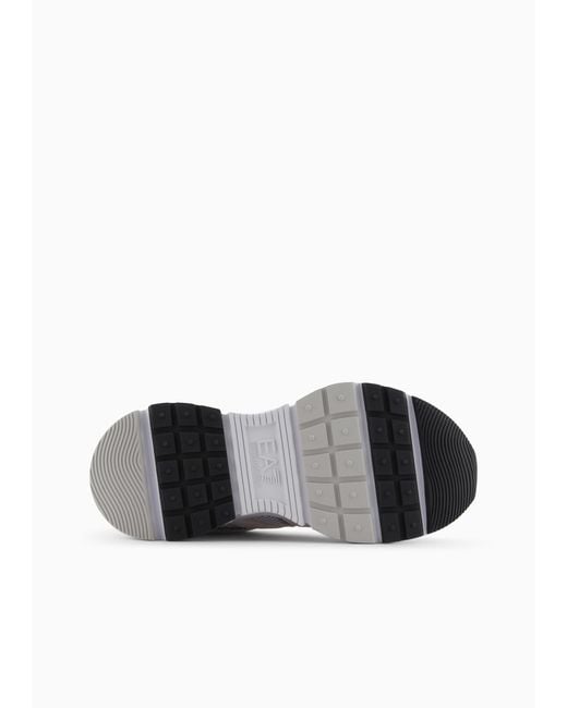 EA7 Gray Lace Up Sneakers for men