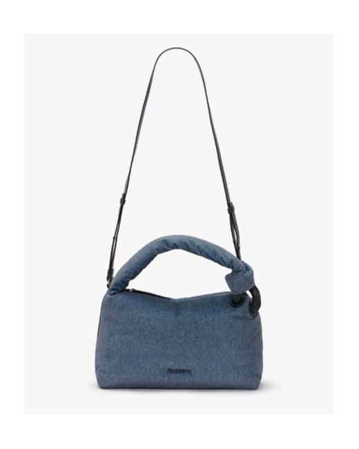 J.W. Anderson Blue Jw Anderson Logo Lettering Jwa Puffy Corner Bag
