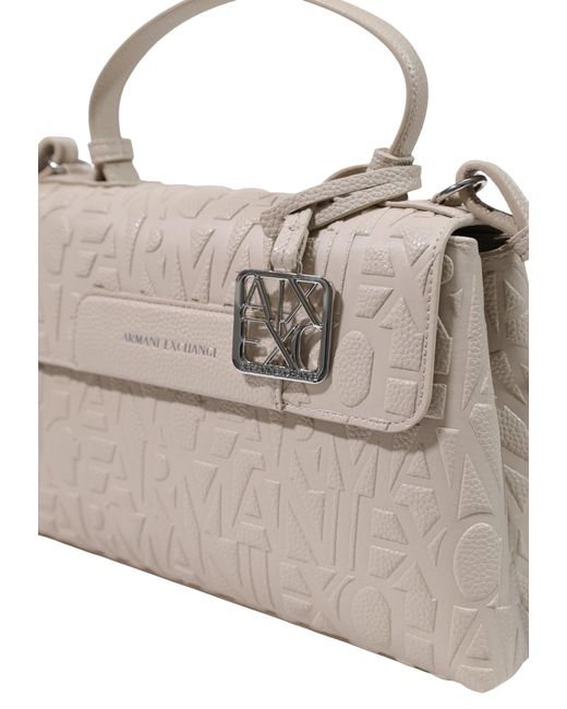 ARMANI EXCHANGE Natural Flap Shoulder Bag