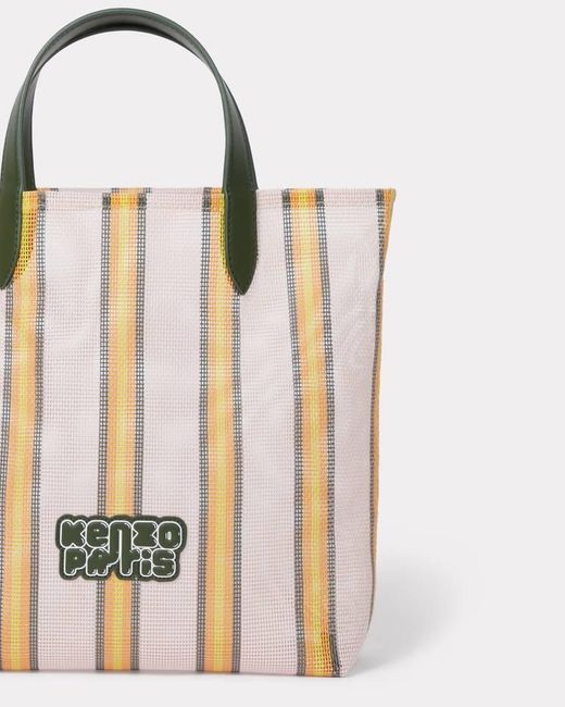 KENZO Multicolor Coast Lines' Small Tote Bag for men
