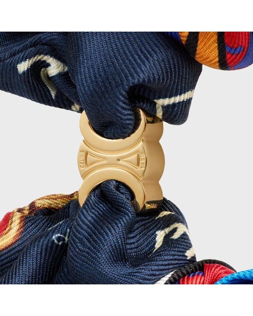 Céline Blue Tassels Scrunchy