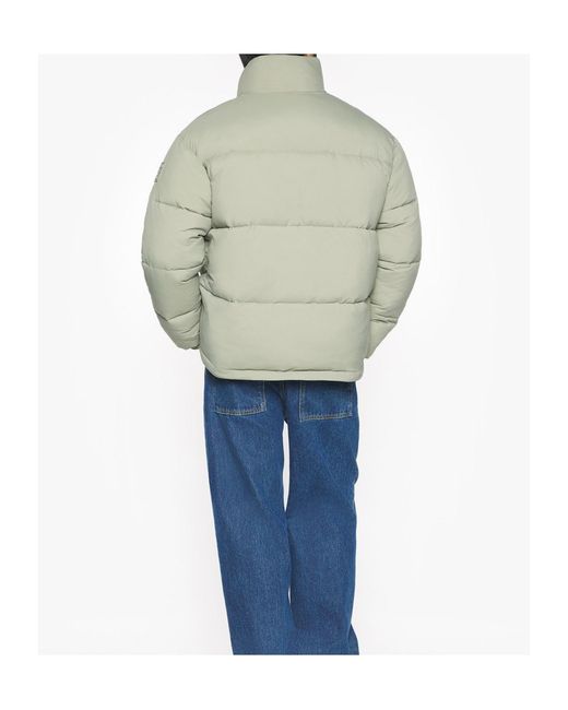 Maison Kitsuné Green Quilted Puffer Jacket for men