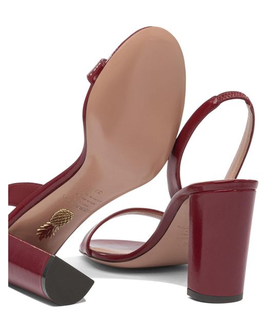 Aquazzura Pink Round Toe High Heel Sandals