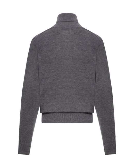 Burberry Gray Long Sleeved Turtleneck Jumper