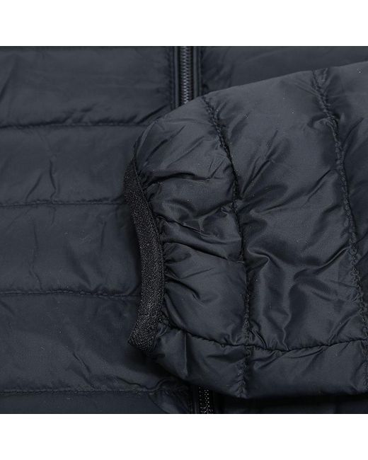 Emporio Armani Blue Double-Sided Down Jacket With Logo for men