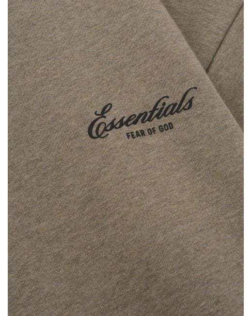 Fear Of God Gray Logo-Print Sweater