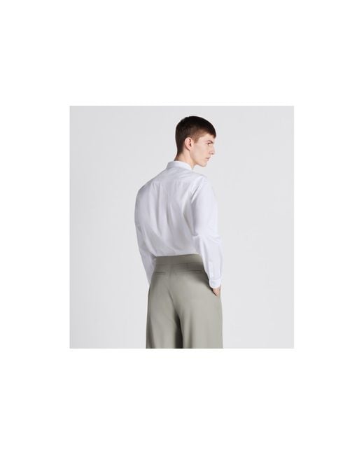 Dior White Cd Interlaced Shirt for men
