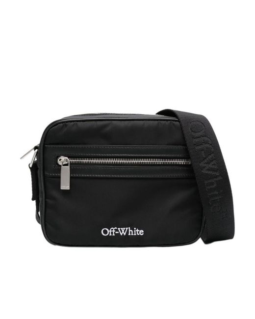 Off-White c/o Virgil Abloh Black Core Zip-Up Crossbody Bag for men
