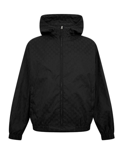 Gucci Black Hooded Jacket for men