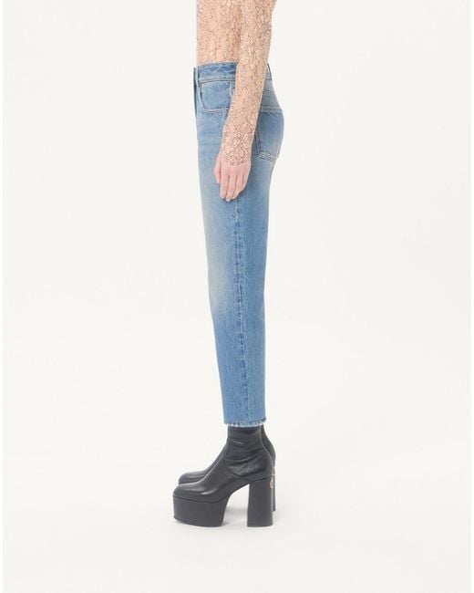 Valentino Blue Denim Trousers