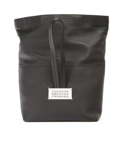 Maison Margiela Black Roll-Top Handbag