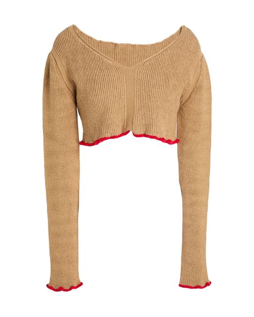Jacquemus Natural Solid Colour Jumpers