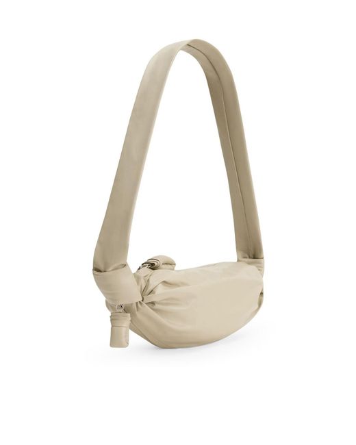 Lemaire White Croissant Soft Small Bag