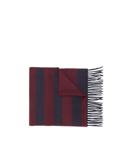 Ferragamo Purple Check Color Matching Scarf for men