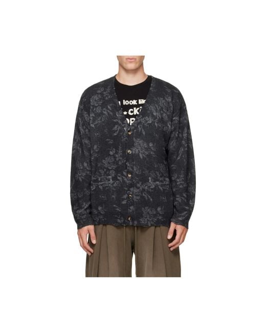R13 Black Long-Sleeve Cardigan