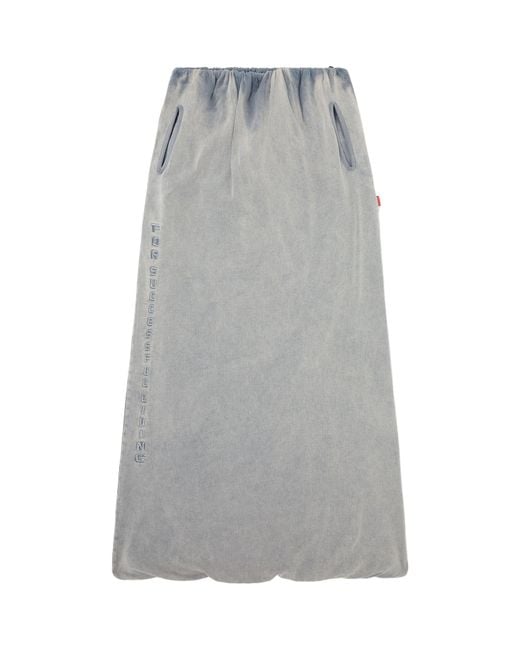 DIESEL Gray O-Reira Maxi Skirt