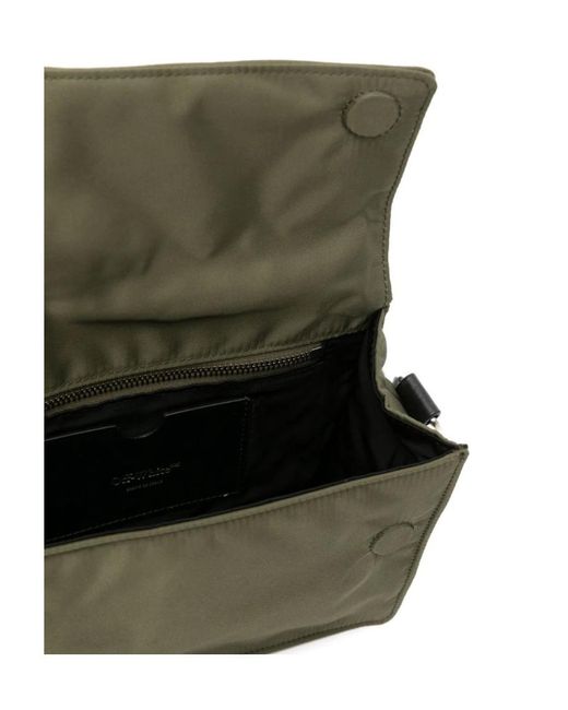Off-White c/o Virgil Abloh Green Jitney 40 Foldover Top Shoulder Bag for men