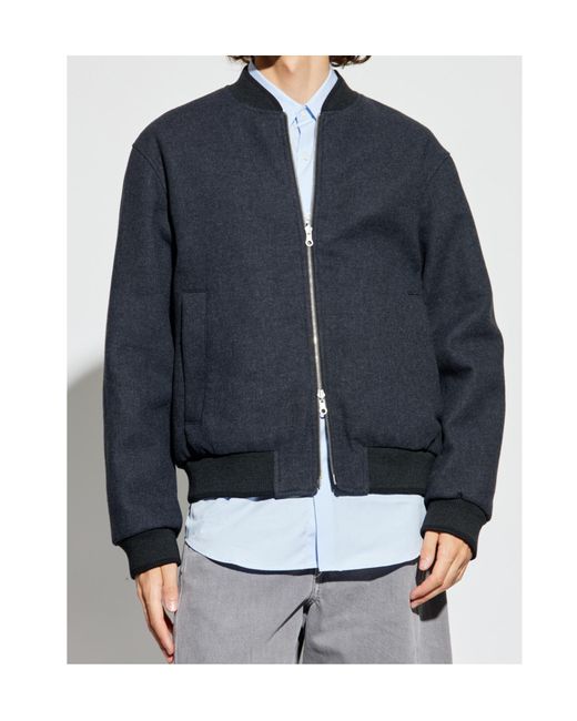 Dries Van Noten Blue Long-Sleeved Casual Jacket for men