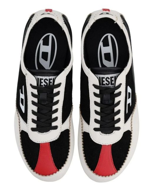 DIESEL Black D-Mile Low-Top Sneakers
