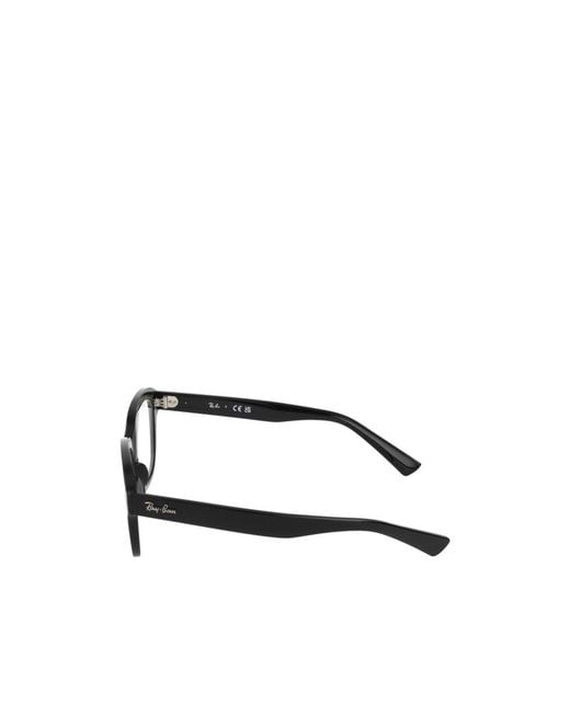 Ray-Ban White Erik Square Frame Glasses for men