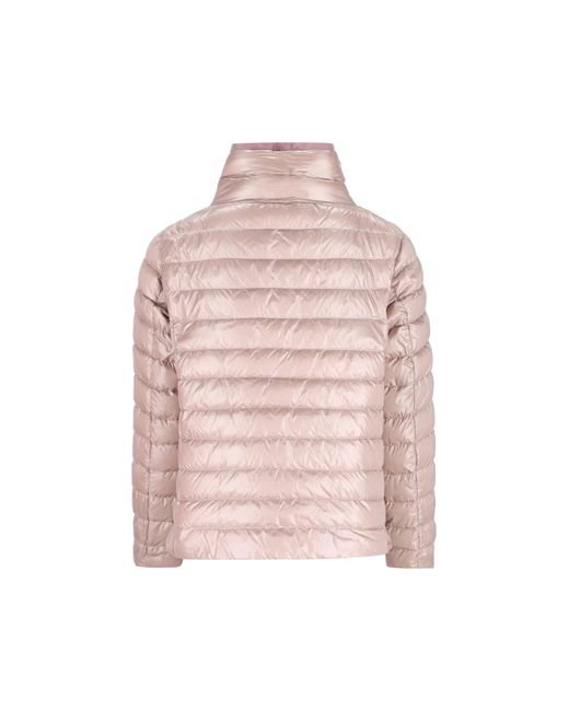 Herno Red High Collar Down Jacket
