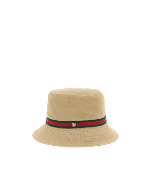 Gucci Natural Web Ribbon Bucket Hat