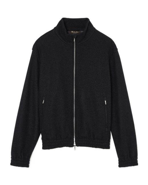 Loro Piana Black Rio Pilot Jacket for men