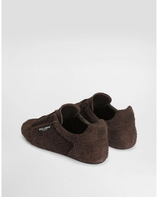 Dolce & Gabbana Brown Portofino Merinos Low-Top Sneakers for men