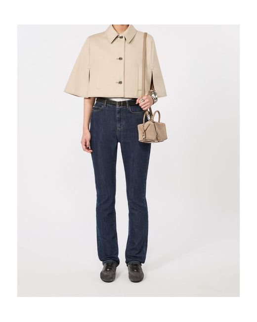 Max Mara Natural Suede Leather Mini Bag